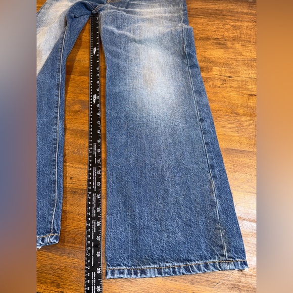 R13 ALICE SLIM STRAIGHT LEG JEANS IN AMBER BLUE - Picture 10 of 10